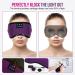 Bluetooth Sleep Mask - 100% Darkening Washable Headphones for Travel Nap Yoga - Light-Blocking Sleeping Glasses with Microphone (Purple/Violet) - Buy Online on GoSupps.com