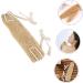 Loofah Bath Towel Scrubber | Exfoliating Bath Sponge & Back Scrubber Strap - Beige - Perfect for Travel & Shower - Buy Online on GoSupps.com