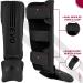 Evo Fitness Matte Black Shin Guards for Kickboxing Muay Thai & MMA - Foam Leg Protection for Sparring & Boxing - Buy Online on GoSupps.com