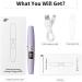 EYECURL Heated Eyelash Curlers USB Rechargeable Electric Eyelash Curler Heated with Silicone pad Safe lash Curling Tool for Natural Long-Lasting Eyelashes (Purple X8-132MM) Purple X8-132MM - Buy Online on GoSupps.com