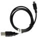 VHBW 1M USB transfer cable A-Mini-B 5-pin in black black black compatible with Beurer BM-58 Blood pressure monitor BC 58 wrist Blood pressure monitor