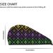 Hair Towel Wrap - Quick Drying Turban with Button | Mardi Gra Geometric Design - Buy Online on GoSupps.com