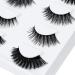 False Eyelashes 3D Faux Mink Fake Eyelashes Handmade by FADVAN Dramatic Thick Crossed Cluster False Eyelashes (5 Pairs)