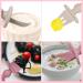 Baby Fork and Spoon Set - Silicone Toddler Utensils for Self-Feeding - Easy Grip Cutlery for Baby Led Weaning (Beige&Pink) - Buy Online on GoSupps.com