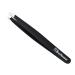 Stelone Tweezers for Eyebrows - Slant Tip Professional Stainless Steel Eyebrow Tweezers for Women & Men - Great Precision on Brow  Facial Hair & Ingrown Hair (Black)