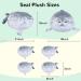ETAOLINE Chubby Blob Seal Pillow Plush Toy - 20in Cute Stuffed Animals with 4 Baby Seal Styles - Buy Online on GoSupps.com