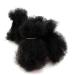 Afro Kinky Bulk Real Hair for Locs & Dreadlocks - 2 Pieces Colorable Natural Black #1B 20.3 cm - Buy Online on GoSupps.com