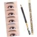 MUSISALY 2pcs Long Lasting Eyebrow Pencils Matte Eyeliner Pencil with Sharpener Eye Brow Pencils Kit Wooden - Buy Online on GoSupps.com