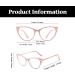 Shop LJczka Cat Eyes Glasses for Women | Retro Blue Light Block Glasses in Pink | Perfect for PC TV & Cell Phone Use - Buy Online on GoSupps.com