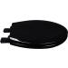 Premium Molded Wood Black Round Toilet Seat - Bath D cor 1F1R5-90 - Buy Online on GoSupps.com