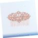 FRCOLOR Rhinestone Hair Comb Gold Teeth Hair Clip Combs Headpiece for Women Wire Hair Side Comb Metal Hair Side Comb Fashion Hair Comb Pin Metal Hair Clips for Women Rhinestones Veil Bride - Buy Online on GoSupps.com
