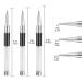 Nail Art Liner Brushes Set - 3 PCS Fine Tip Brushes for Nail Gel Polish Painting & Design with Rhinestone Handle - Includes Dotting & Drawing Pen - 7/9/11mm - Buy Online on GoSupps.com