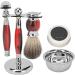 POSEDWRA Manual Shaving Set for Men | Retro Hand Razor Straight Razor & Brush Set - Premium Grooming Essentials - Buy Online on GoSupps.com