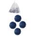 LLGT Eco-Friendly Non-Toxic Alternative Dryer Balls to Fabric Softener 4-Pack with LLGT Bonus Mini Intimates Laundry Mesh Bag (Navy Blue)