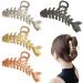 KuuGuu 4 PCS Fish Bone Hair Clips Large Metal Hair Claw Clips Non-slip Hollow Hair Clamp Clips  Hair Clips Large Metal Hair Claw Clips Non Slip Hair Clips Hair Accessories Hair Decoration for Thick Hair Thin Hair Styling