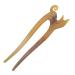 Marycrafts Light Shade Buffalo Horn Kitty Hair Fork | Handcrafted Hair Pin Accessory - Buy Online on GoSupps.com