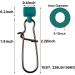 Heavy Duty Sinker Slides Duo Lock Snaps 25pcs/Box | High-Strength Fishing Line Sinker Slider Swivel Snap Tackle Kit - 220LB Test - Buy Online on GoSupps.com