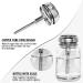 LNQ LUNIQI Glass Pump Dispenser 1 Piece Empty Nail Polish Remover Bottle 80 ml Nail Polish Remover Pump Bottle Push Down Pump Dispenser with Stainless Steel Cap Transparent - Buy Online on GoSupps.com