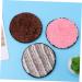 NOLITOY 6pcs Fluffy Makeup Remover Pads | Plush Round Cleaning Puffs for Eye & Face Makeup | Soft Powder Sponge Towels - Buy Online on GoSupps.com