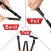 Folding Extendable Walking Cane | Adjustable Lightweight Mobility Aid for Men & Women - Black - Buy Online on GoSupps.com