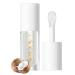 Big Brush Head Lip Gloss Hydrating Lip Glow Oil Clear Fruit Flavoured Plumping Lip Tint for Dry Long Long Lasting Moisturizing Non-Sticky Fresh Texture Lip Gloss (White)