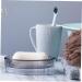 1pc Box Soap Box Decorative Soap Rack Bottle Brush Restaurant Tables Travel Soap Case Soap Container Creative Soap Draining Dish Soap Storage Rack Pcdg Storage Box Large Grey 13.3X9cm - Buy Online on GoSupps.com