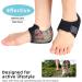 Gel Heel Cups for Pain Relief | Anti-Slip Heel Protector Cushion Pad - Women's Size 6-9 (Black - Buy Online on GoSupps.com