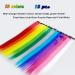 13 Pcs Multi-Color Hair Extensions - 20 Inch Clip-in Rainbow Highlights for Women & Kids - Buy Online on GoSupps.com