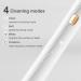 Sonic Electric Toothbrush for Adults - 8 Brush Heads 4 Modes Smart Timer IPX8 Fast Charge - Perfect Christmas Gift (White - Buy Online on GoSupps.com