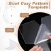 3 Sizes Bowl Cozy Sewing Pattern Template Set | Clear Acrylic & Water Soluble Pen | Quilting Stencil & Batting Included - Buy Online on GoSupps.com