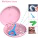 Buy 2-Piece Braces Bite Can & Denture Container Set | Tooth Rail Box & Aligners - Prosthetic & Braces Storage in Pink - Buy Online on GoSupps.com