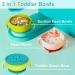 EasyRuir 3 in 1 Baby Bowl with Lid, Straw, and Snack Insert | Suction Toddler Bowl - BPA Free Self-Feeding Training Utensils | Pink - Buy Online on GoSupps.com