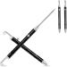 Stainless Steel Telescopic Toothpicks 2PCS Black Steel Metal Retractable Toothpicks Reusable Multi-Purpose Tooth Picks for Travel Home Outdoor