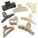 Hair Claw Clips for Thick Hair 8pcs Hair Clips for Women and Girls Use Strong Large Hold Hair Claw Nonslip Hair Clamps for Hair Decoration 8 Piece Assortment
