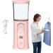 Nano Facial Mister Portable Face Steamer Portable Nano Mister - Convenient Nano Mist Sprayer with Colorful Light Rechargeable Cool Mist Sprayer for Travel to Domi Pink - Buy Online on GoSupps.com
