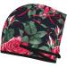 Rose Floral Coral Velvet Hair Drying Cap with Buttons - Anti-Frizz for Curly Long & Thick Hair - Buy Online on GoSupps.com