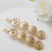 Yalice Gold Coin Bobby Pins Barrettes - Wedding Hair Accessories 2Pcs for Women & Girls - Buy Online on GoSupps.com