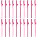 PTMTFYL 20 Pcs Bachelorette Party Straws Hen Party Straws Naughty Drinking Straws Funny Hen Drinking Straws Crazy Party Straws Bride Party Straws Party Favors (Rose Red)