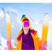 EXP VISION OTG Ski Goggles for Men Women | Anti Fog UV Protection | A-White Frame Pink - Buy Online on GoSupps.com