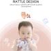 Silicone Baby Teething Toy with Rattle Bell | Deer Shape Teether for 3+ Months | Food-Grade Infant Chew Toy for Sucking Needs - Buy Online on GoSupps.com