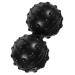 Beaupretty 2st body massage device massage roller glass holder made of rattan black double lacrosse ball Bunsen burner Yoga balls Muscle massage scooterball Double massage ball peanut ice hockey mediumx2pcs blackx2st