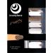Lovelyface Nails - "Fancy White" Transparent with Pattern and Gold Exclusive Nail Wraps - 16 Thin Self-Adhesive Long-Lasting Nail Foils - Non-Toxic