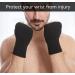 JUSDIQIR Palm Brace Wrist Support Sleeves (1 Pair) - Everyday Use Compression Carpal Tunnel Brace for Wrist Pain Relief - Fitness & Sports Gloves for Men and Women (Black) - Buy Online on GoSupps.com
