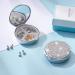 Xianghuang Technology Shiny Diamonds Pill Box - Compact 3 Compartment Medicine Organizer for Vitamins & Supplements - Stylish Pink & Silver Case for Pocket or Purse - Buy Online on GoSupps.com