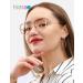 Shop Firmoo 2023 Cat Eye Blue Light Blocking Glasses for Women - UV400 Protection & Gemstone Pendant - Stylish Pink Gold Eyewear - Buy Online on GoSupps.com