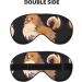 Shop Cartoon Pomeranian Dog Print Unisex Sleep Mask | Soft Comfort Eye Shade for Travel Yoga & Shift Work - Buy Online on GoSupps.com