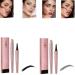 2024 Magic Eyebrow Pencil 4 Tip Microblading Eyebrow Pen Upgraded 3D Waterproof Eyebrow Pencils for Women Natural Makeup Fine Stroke Magic Eyebrow Pencil (Black+Gray)