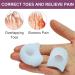 Promifun 10-Pack Toe Spreader - Soft Gel Toe Separator & Protector for Men & Women | Toe Tensioner & Claw Toe Correction in White - Buy Online on GoSupps.com