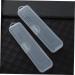 Exceart Transparent Toothbrush Case - Travel Storage Box for Toothbrush & Cutlery | Versatile White Plastic Travel Container - Buy Online on GoSupps.com