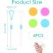 Sughug Tongue Scraper - 4 Silicone Medical Quality Tools | Eco-Friendly & Easy to Clean | Eliminate Bad Breath - Buy Online on GoSupps.com